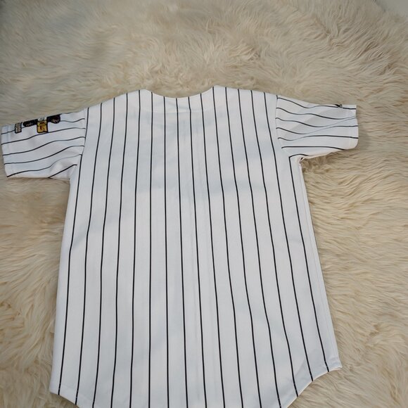 Majestic Vintage Chicago White Sox Pinstripe Baseball Button Down Jersey size M - Picture 10 of 10